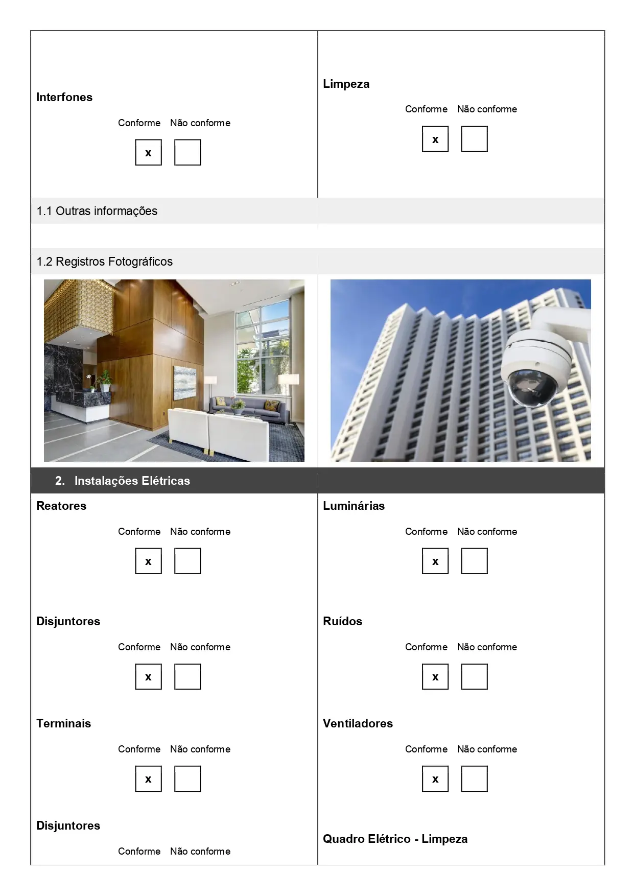 Modelo de checklist de manutenção predial para baixar gratuitamente página 02