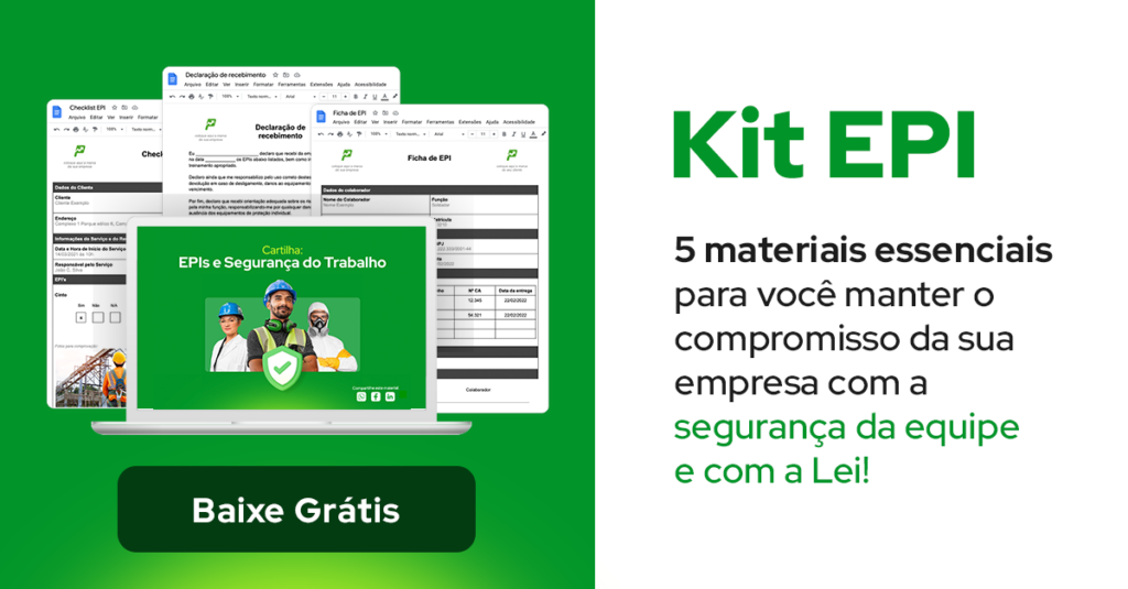 Kit EPI com materiais para baixar gratuitamente 