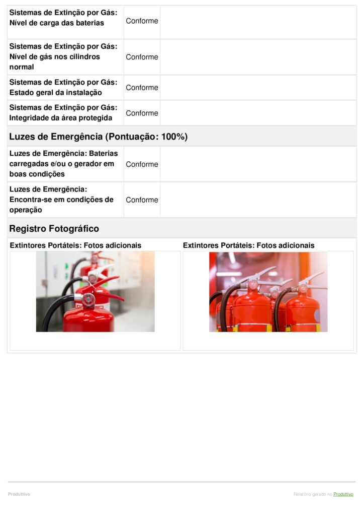 Material contra incêndio - Sistema de Incêndio