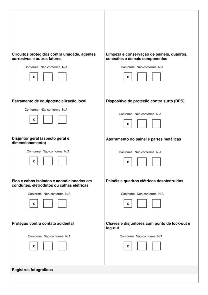 check list segurança do trabalho NR 10 03