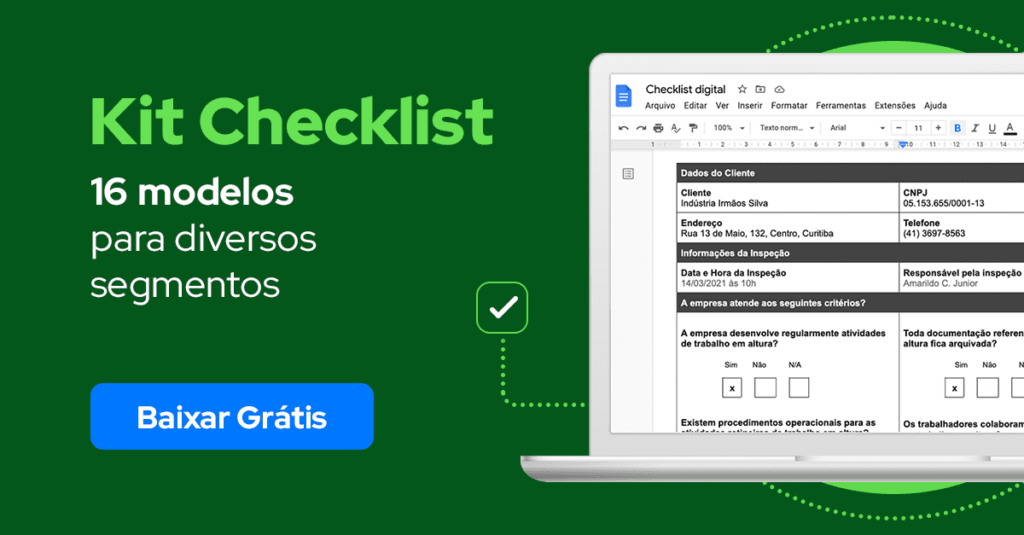 kit checklist para baixar e usar em relatórios de auditoria 