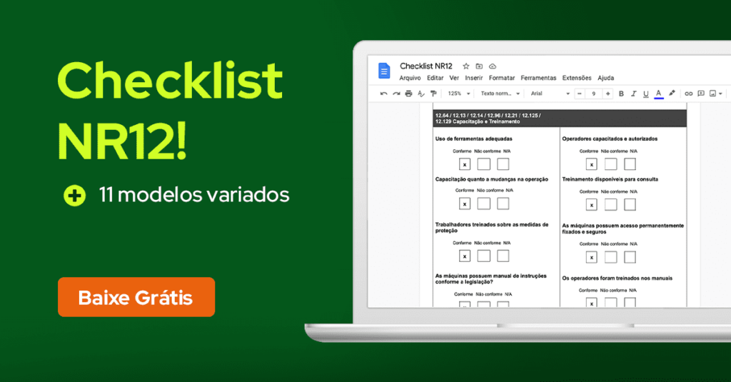 Checklist nr 12 para baixar 