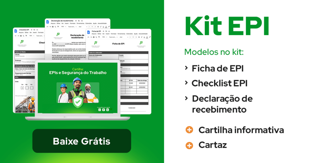 Kit EPI checklist segurança do trabalho para baixar 