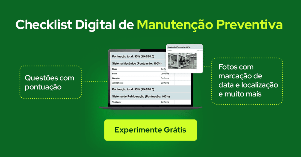 Checklist Digital de Manutenção Preventiva   para experimentar grátis 