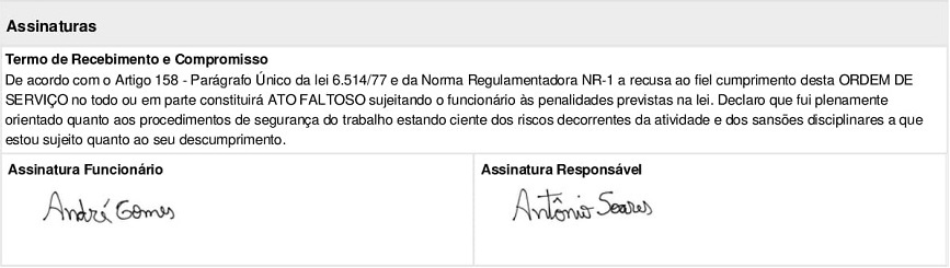 exemplo de termo de compromisso ordem de serviço nr 1 02