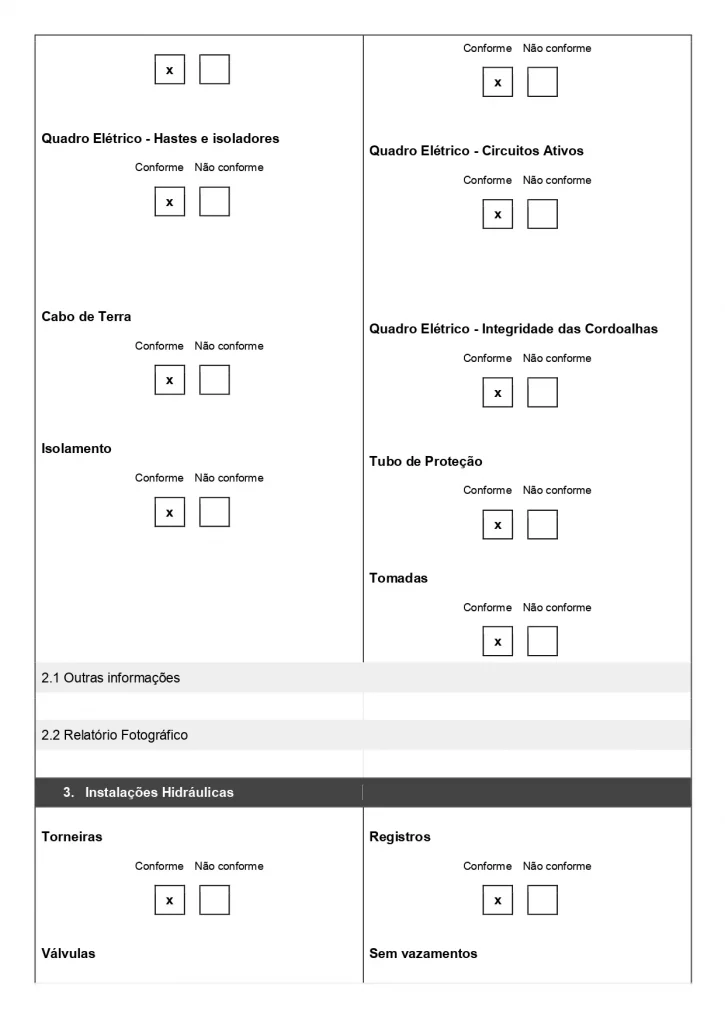 Check list Manutenção Preventiva Predial para baixar gratuitamente página 03