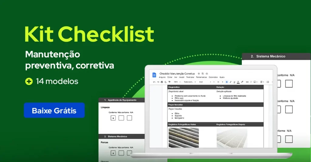 Kit checklist de manutenção para baixar