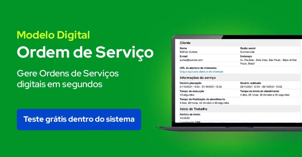 Modelo Ordem de serviço Digital para usar dentro do sistema do Produttivo