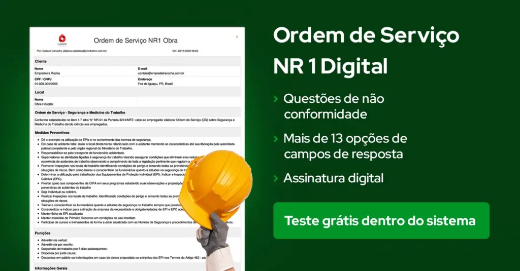 Ordem De Serviço Nr 1 Como Fazer E Modelos Para Usar