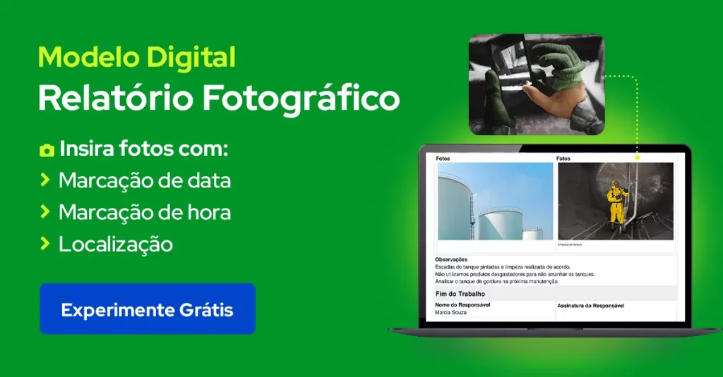 Relatório Fotográfico Digital para usar em aplicativo