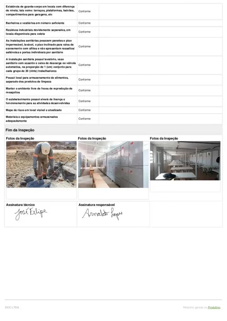 Modelo de Relatório fotográfico ambiental digital para usar em aplicativo página 03