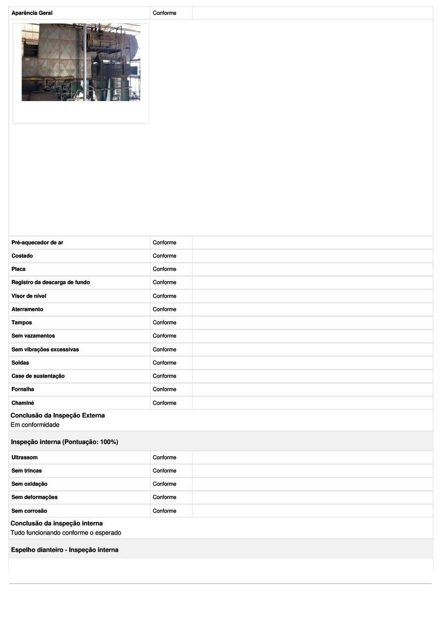 Modelo de checklist NR 13 Digital gerado no aplicativo do Produttivo página 03