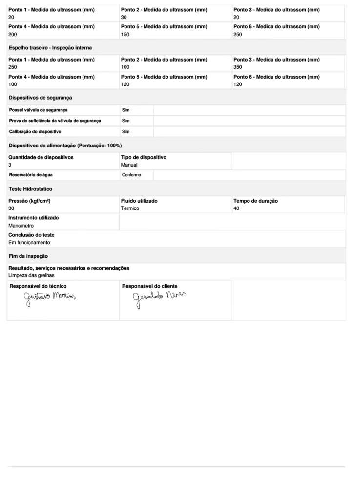 Modelo de checklist NR 13 digital para usar em aplicativo página 04