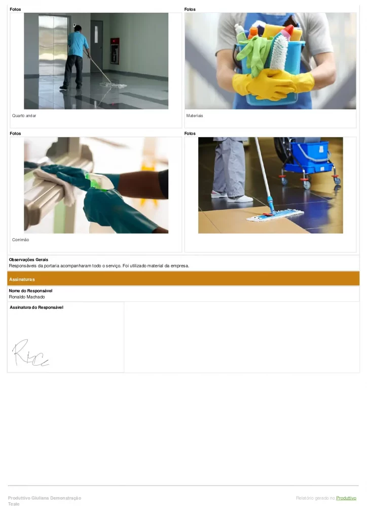modelo de relatório fotográfico de limpeza digital para usar em aplicativo página 02