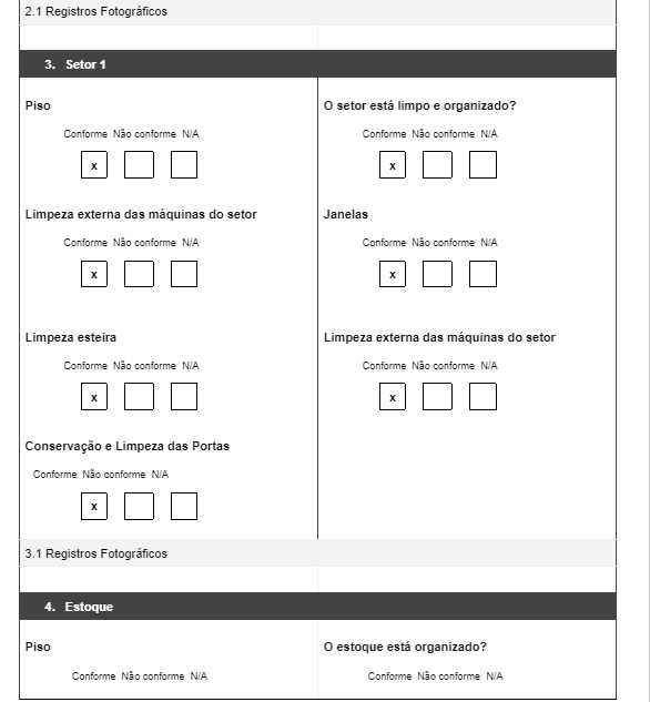 modelo de checklist de limpeza para baixar gratuitamente página 02