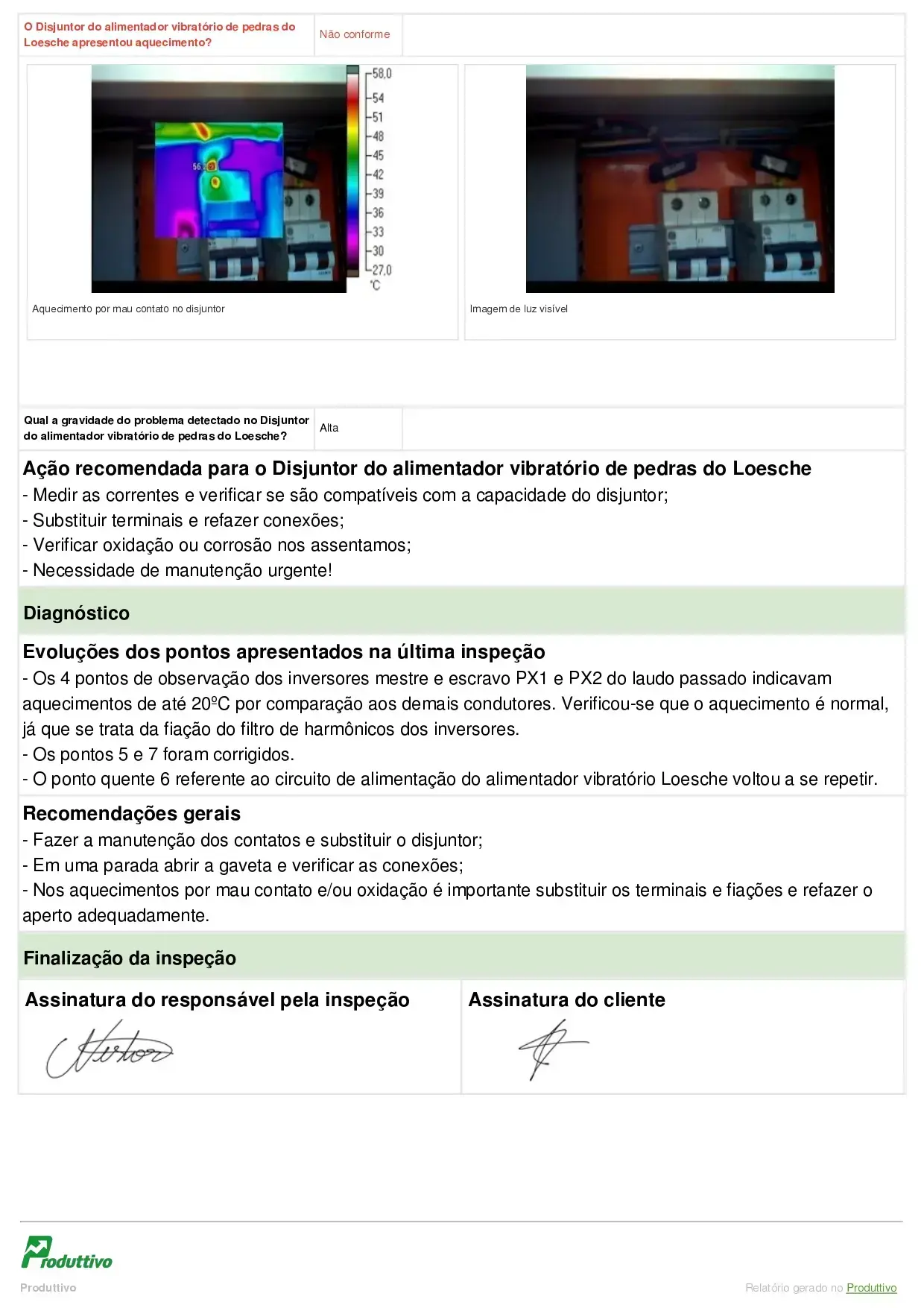 Modelo de relatório de inspeção termográfica para usar no sistema do Produttivo, página 04