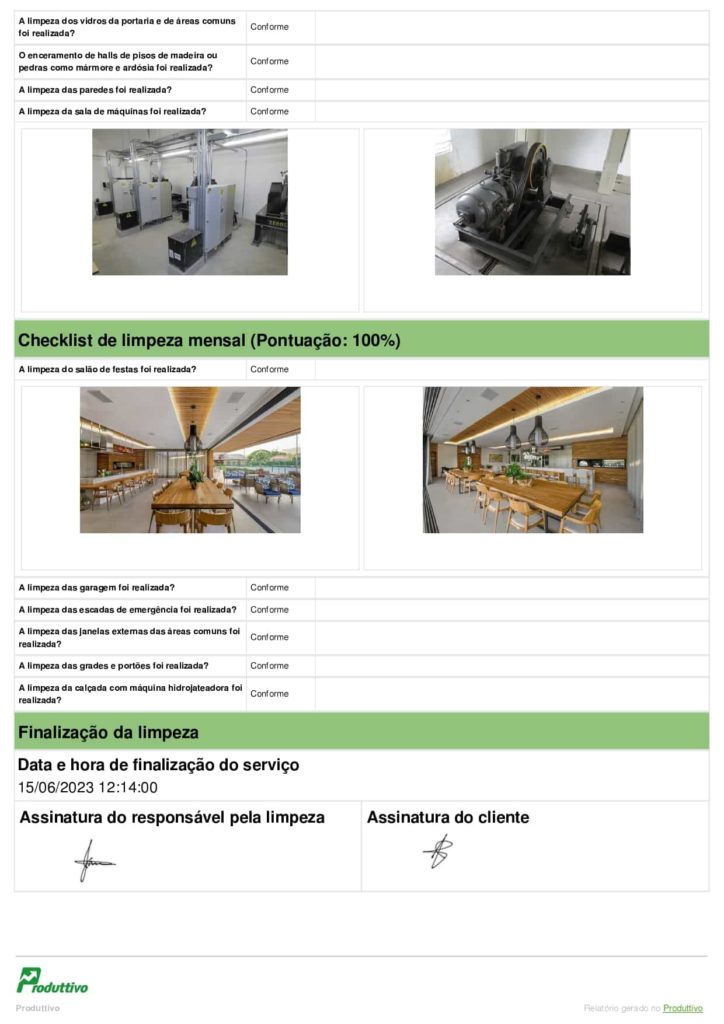 Modelo de checklist limpeza predial digital para usar em aplicativo página 04