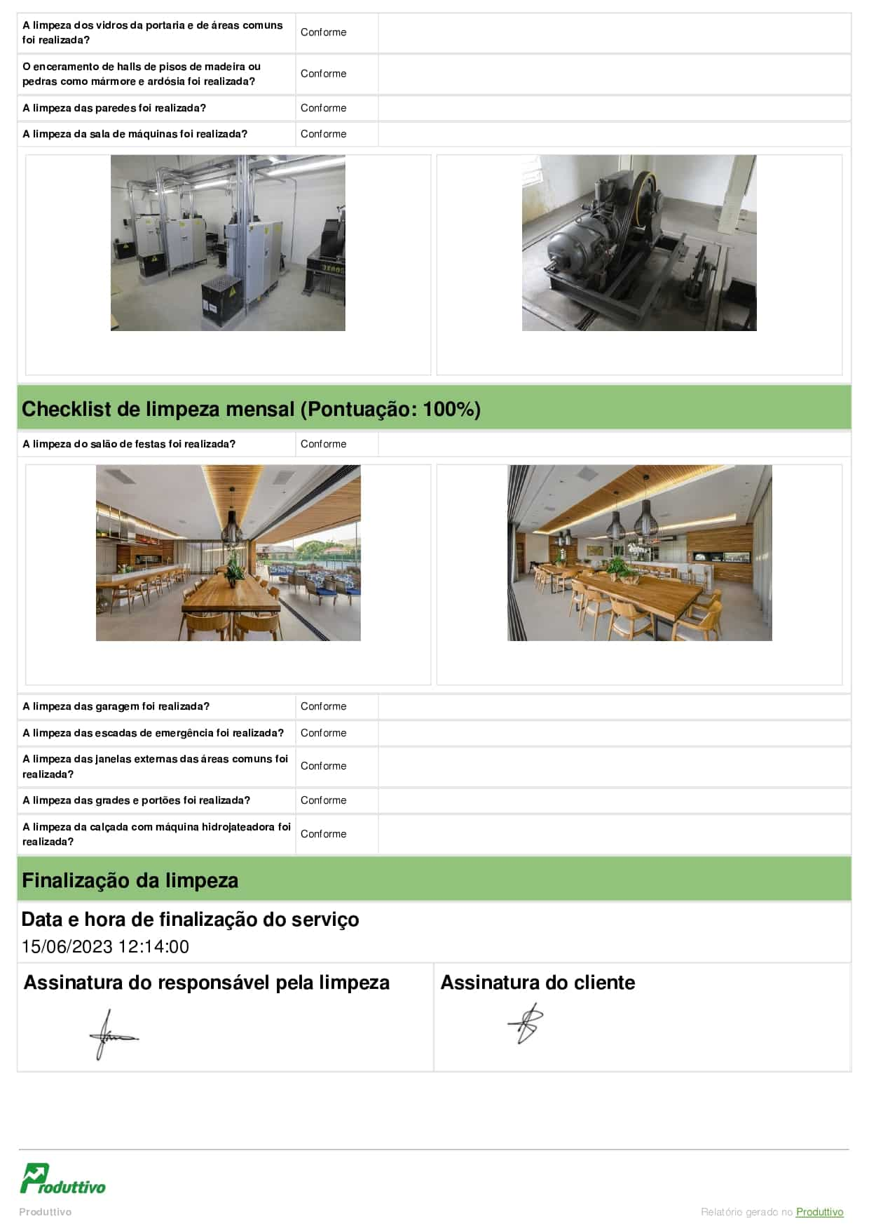 Modelo de checklist limpeza predial digital para usar em aplicativo página 04