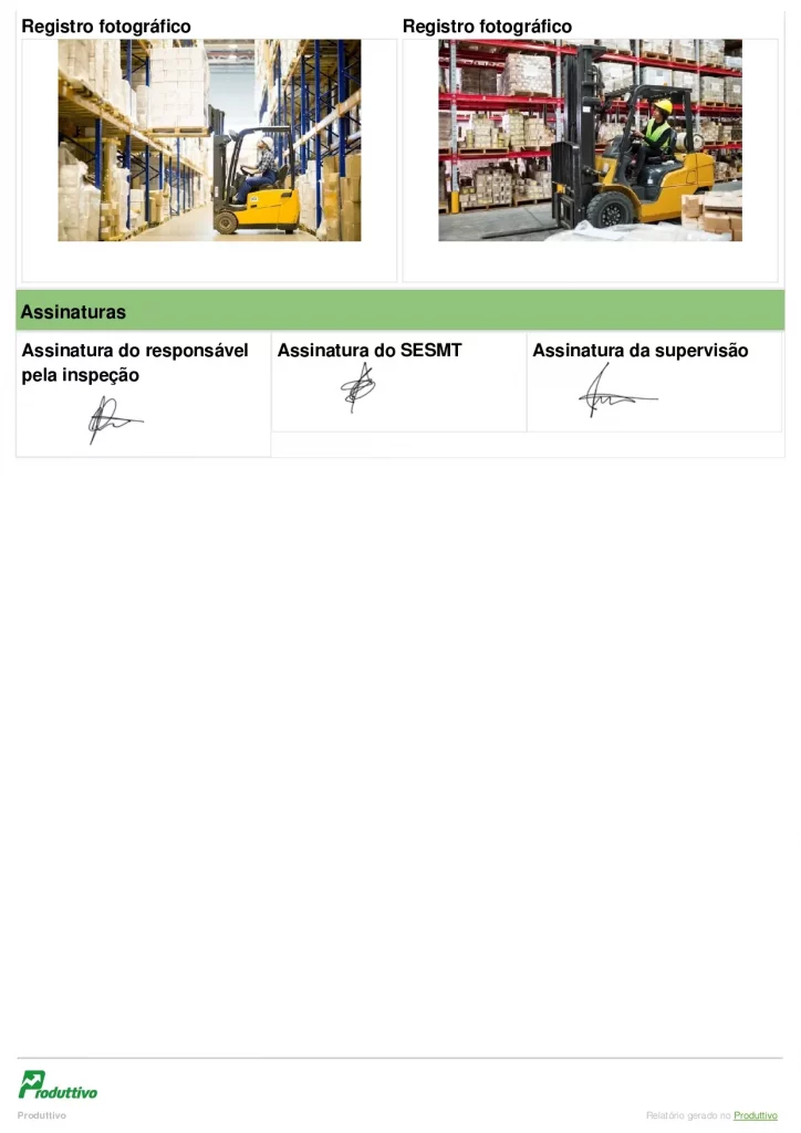 Modelo de check list empilhadeira digital para usar no app do Produttivo, página 05