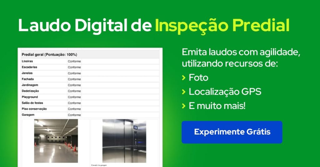 Modelo de laudo de inspeção predial digital do Produttivo para administração de condomínios 