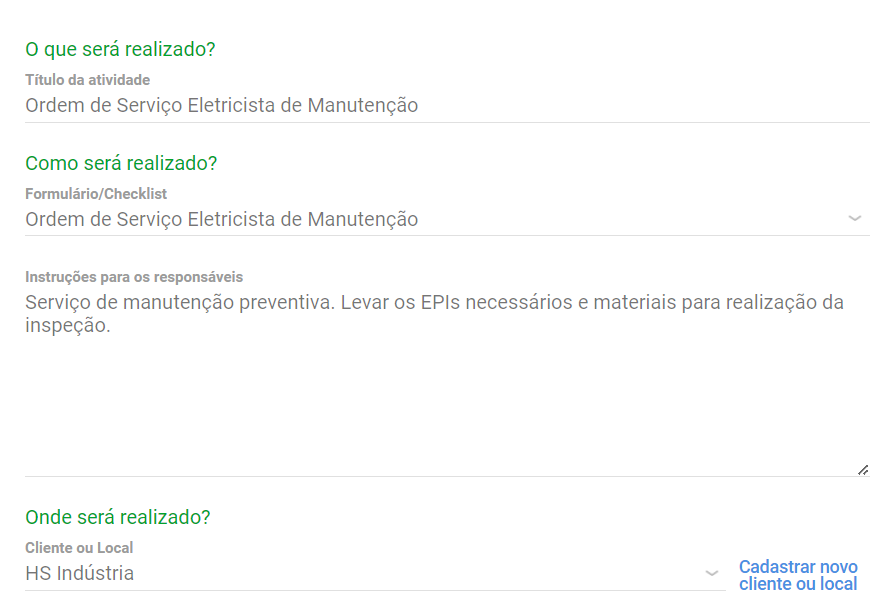 Como funciona o preenchimento automático de informações no aplicativo do Produttivo 