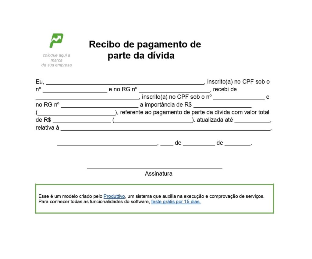 Recibo De Prestação De Serviço Com Fazer 7 Modelos 1384