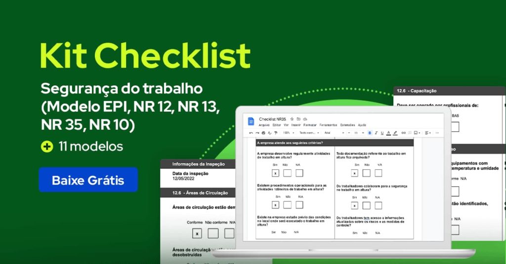 Modelo gratuito de Check list de limpeza para baixar