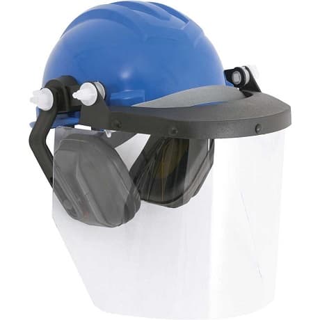 Exemplo 01 de protetor facial para eletricista 