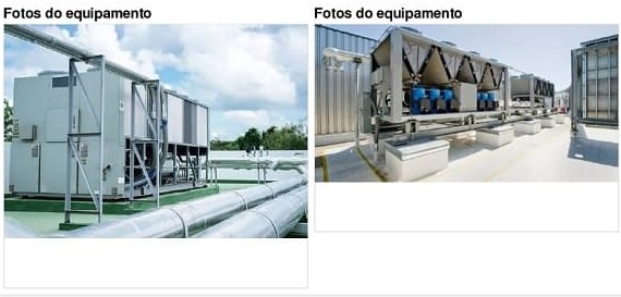 Fotos do equipamento Inventário de máquinas