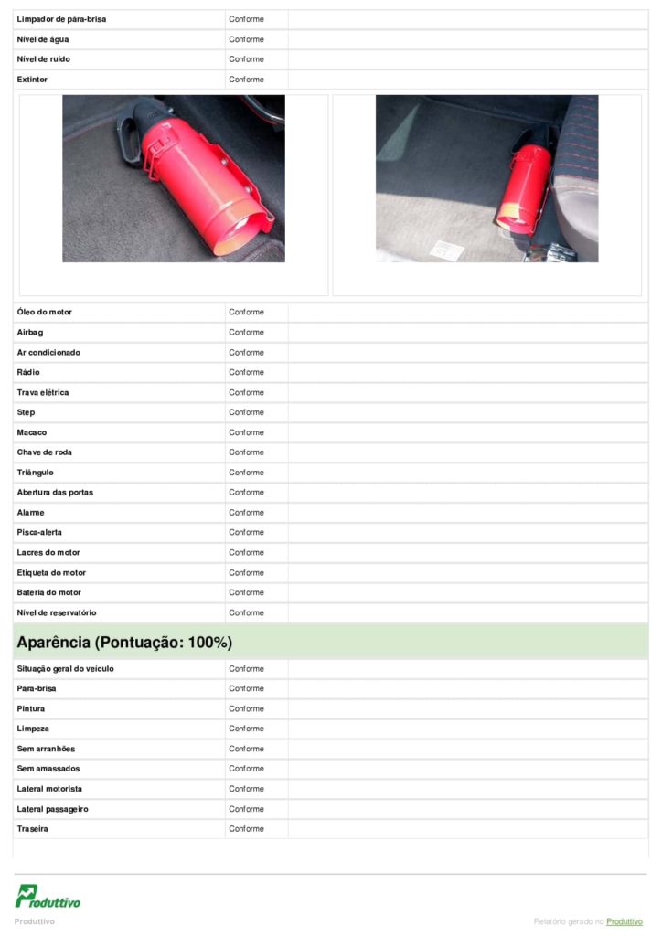 Check list de entrada e saída de veículos digital para usar no sistema do Produttivo, página 04