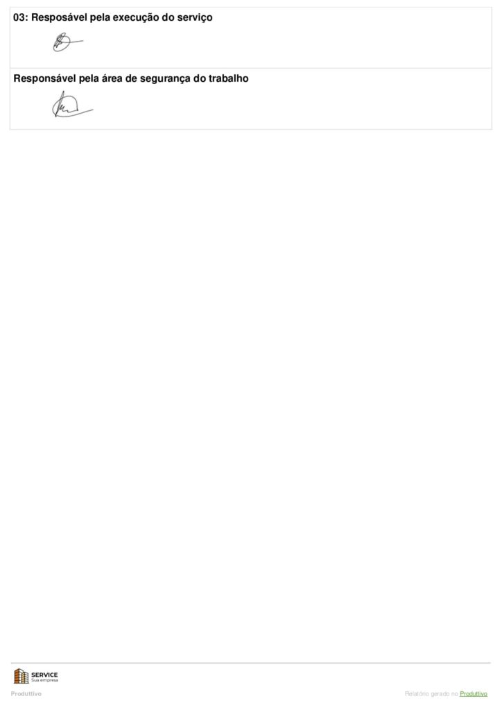 Modelo de permissão de trabalho em altura PDF para usar no sistema do Produttivo, página 04