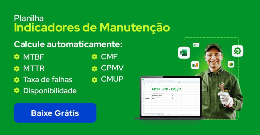 Planilha de indicadores de manutenção pronta para baixar