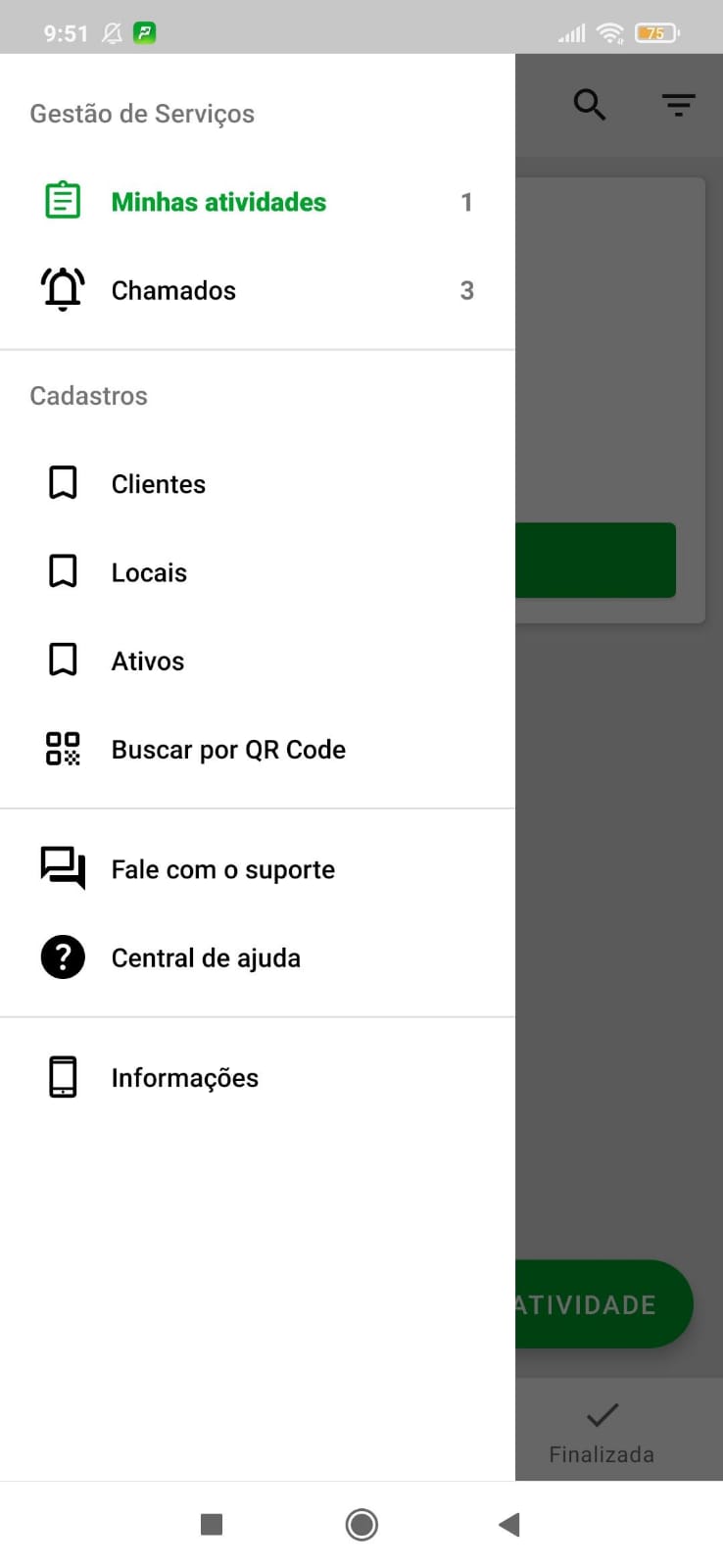 Como funciona a consulta de histórico por QR Code de clientes, locais e ativos no Produttivo 01