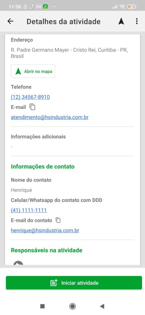 Como a equipe técnica é notificada sobre os serviços no aplicativo do Produttivo 03