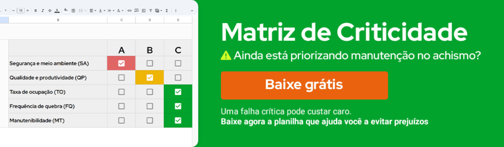 banner para download de planilha gratuita sobre matriz de criticidade